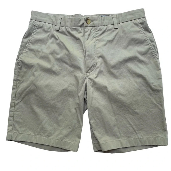 Vineyard Vines Breaker Shorts 9 Inch Inseam Tan Chino Size 34 - Picture 1 of 10